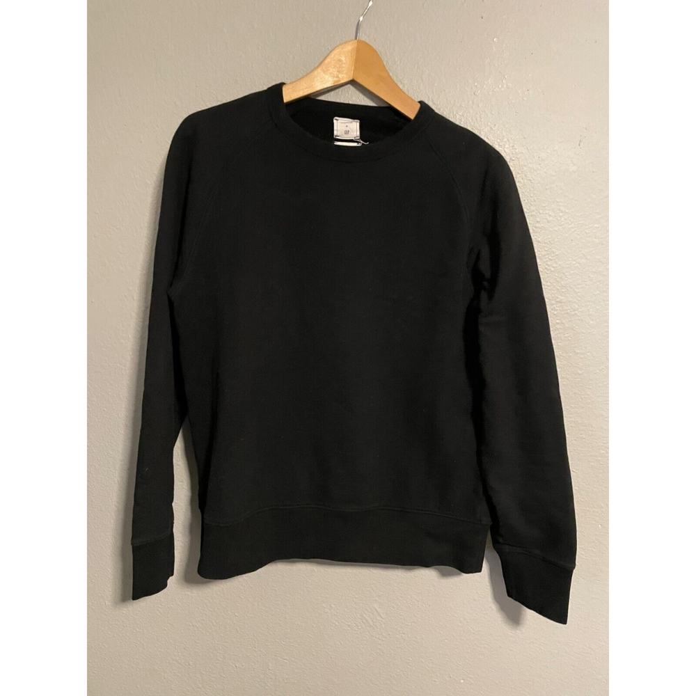 En Noir x Gap Collection Mens Pullover Sweatshirt Small Black Crew Neck Casual
